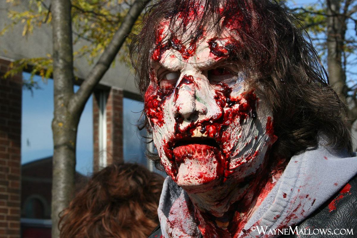 2012 Zombie walk in Owen Sound, Ontario to raise food and funds for the local Food Bank. 1st place and had a blast freaking folks around town out too!